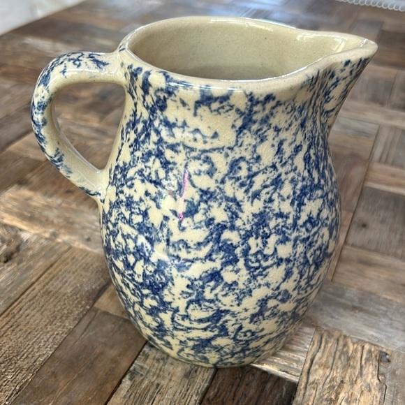 Robinson Ramsbottom Spongewear Pottery Pitcher 1 Quart - Picture 2 of 7